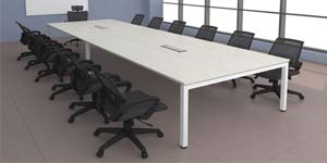 white conference table 