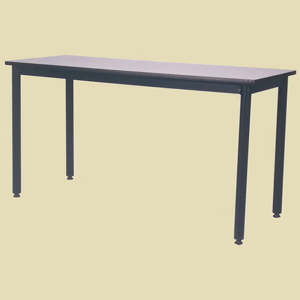 table with metal frame