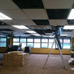 office renovation contractor for air conditioner installation