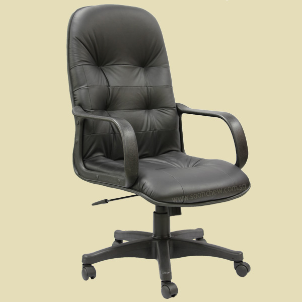 Black Leather Office Chairs Singapore, Leather Study Chair Singapore