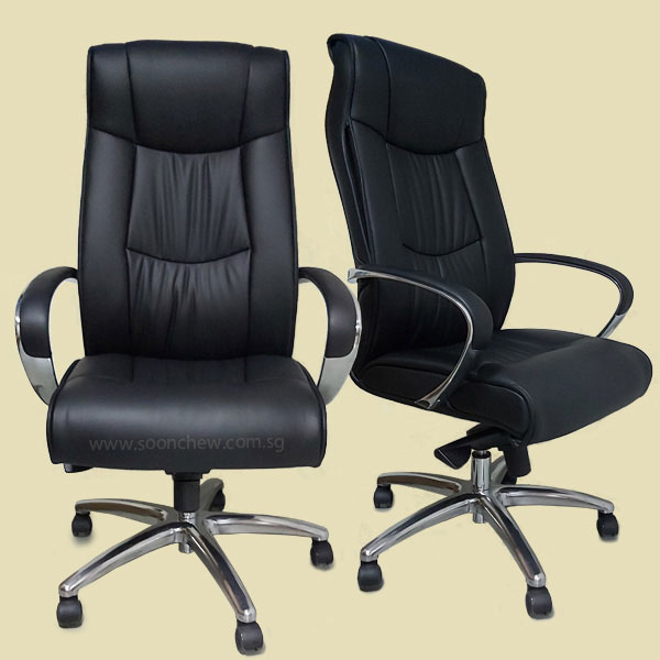 High Back Leather Office Chair Singapore, Leather Director Chair Singapore